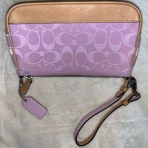 Pink Coach Wristlet